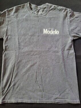 Modelo Men's Gray Logo T‑Shirt with White 'Modelo' Print